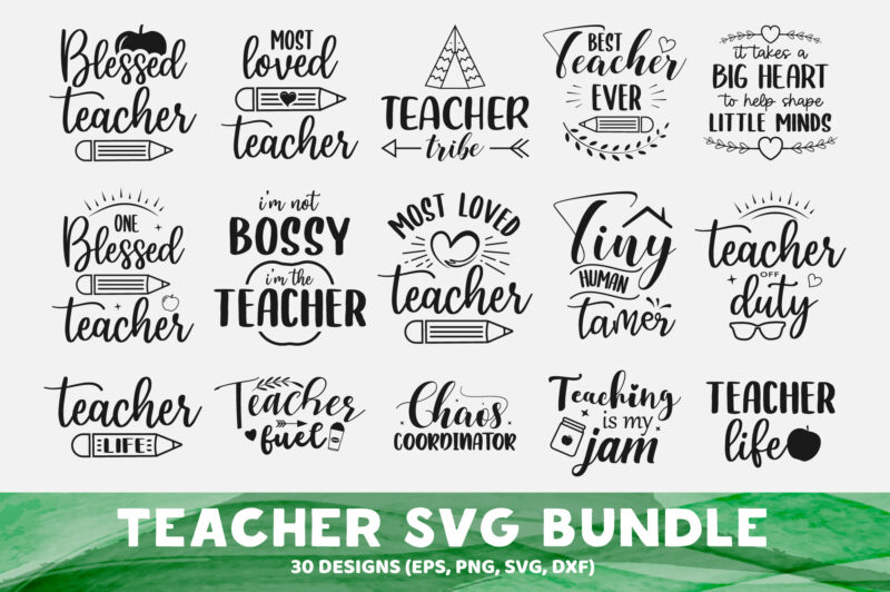 Creative Teacher SVG Bundle - Buy t-shirt designs