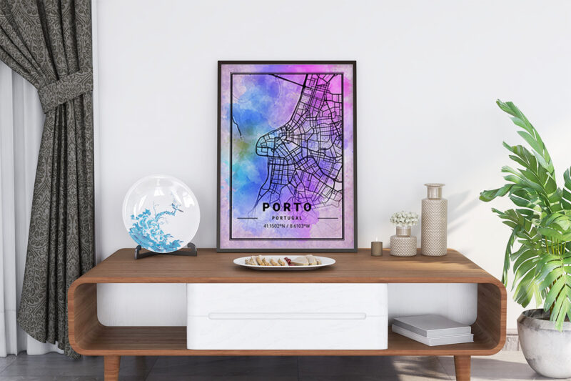 Dorado Watercolor Map Bundle