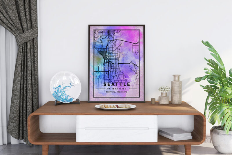 Dorado Watercolor Map Bundle