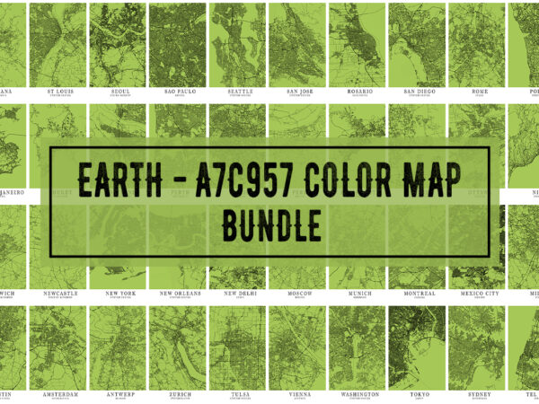 Earth – a7c957 color map bundle vector clipart