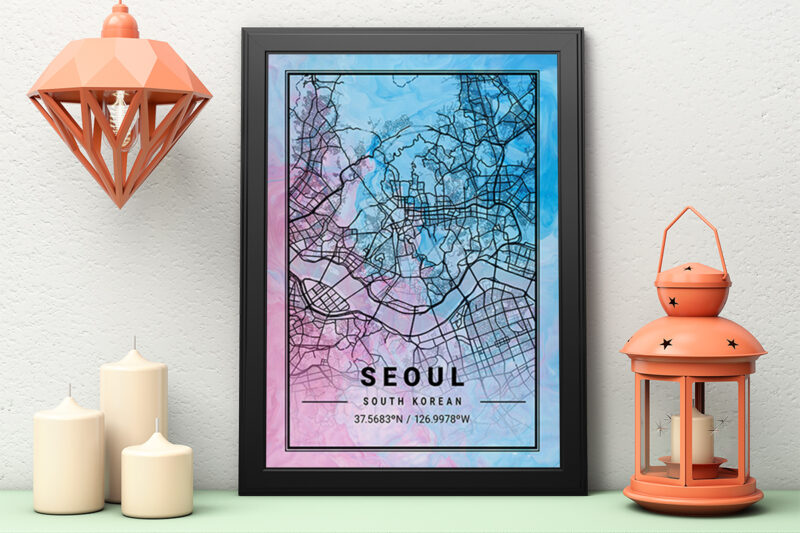 Earth Watercolor Map Bundle