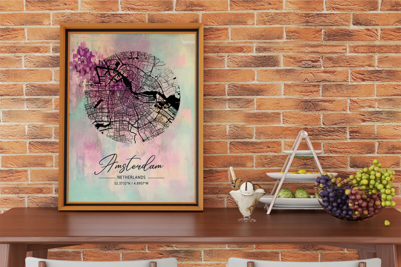 Iota Watercolor Map Bundle