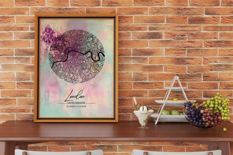 Iota Watercolor Map Bundle