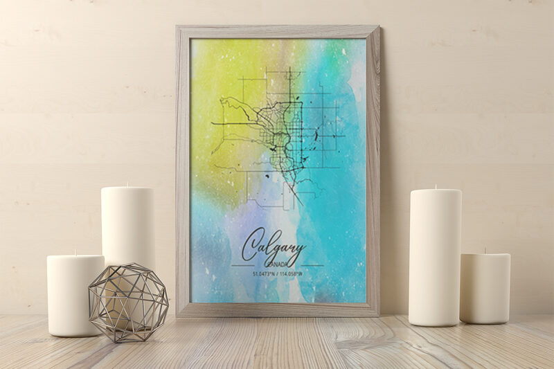 Leo Watercolor Map Bundle