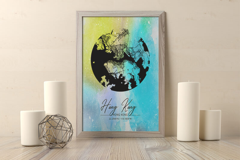 Leo Watercolor Map Bundle