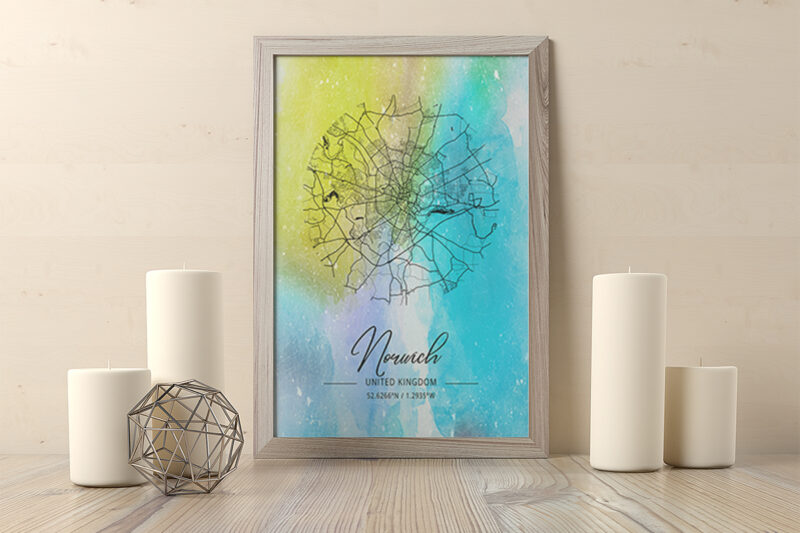 Leo Watercolor Map Bundle