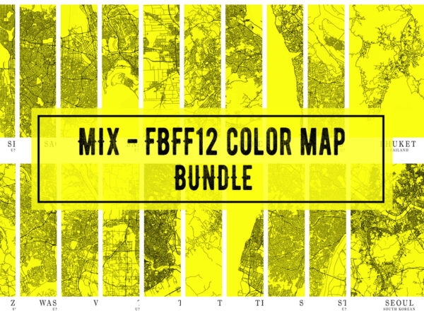 Mix – fbff12 color map bundle t shirt designs for sale