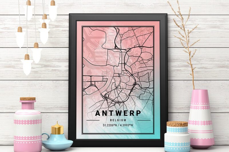 Neptune Watercolor Map Bundle