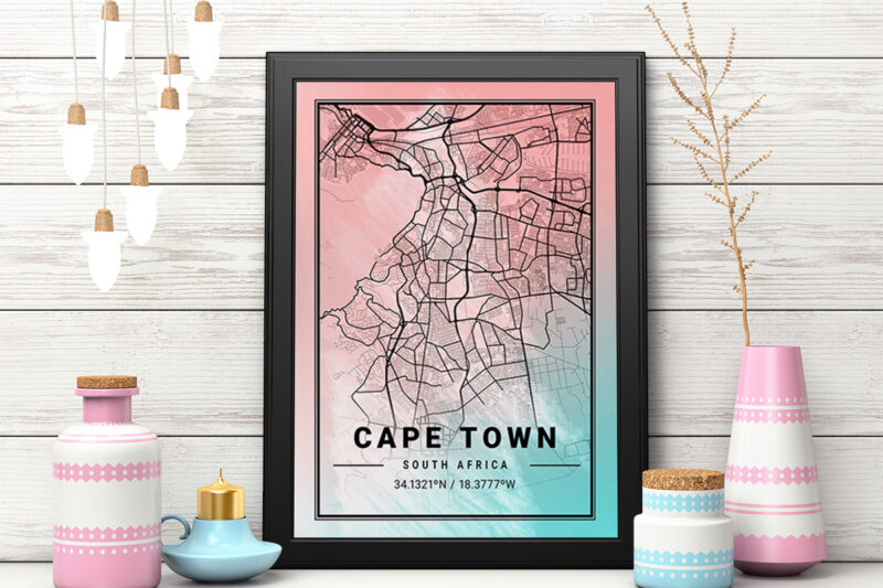 Neptune Watercolor Map Bundle