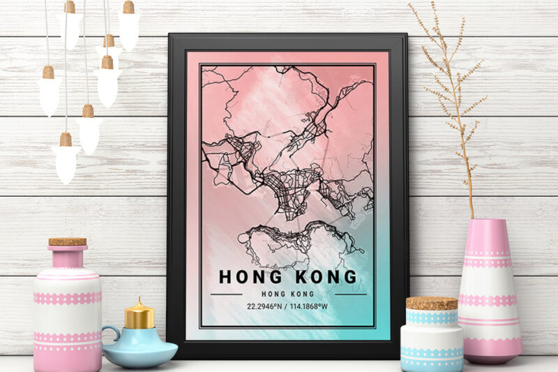 Neptune Watercolor Map Bundle