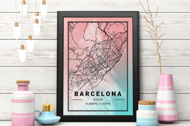 Neptune Watercolor Map Bundle