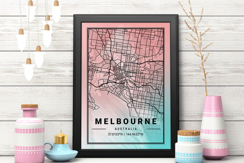 Neptune Watercolor Map Bundle