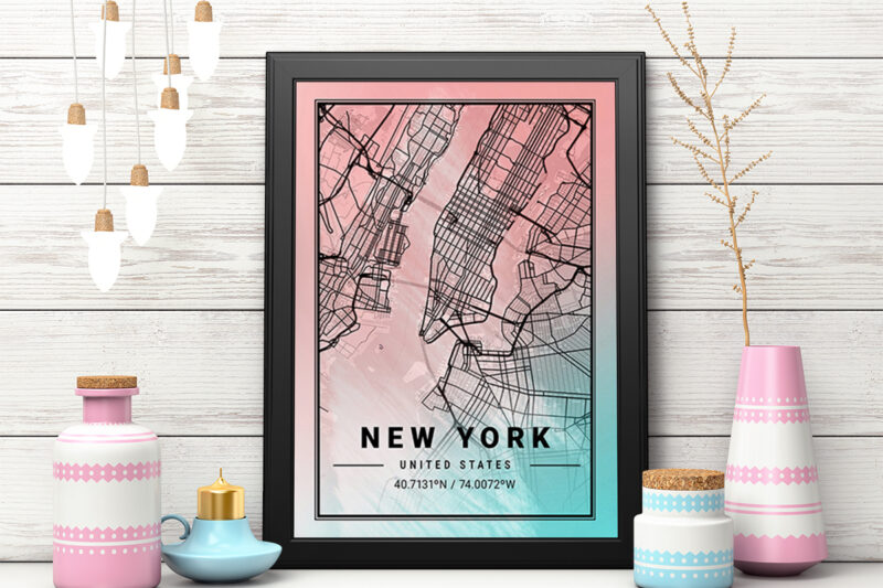 Neptune Watercolor Map Bundle