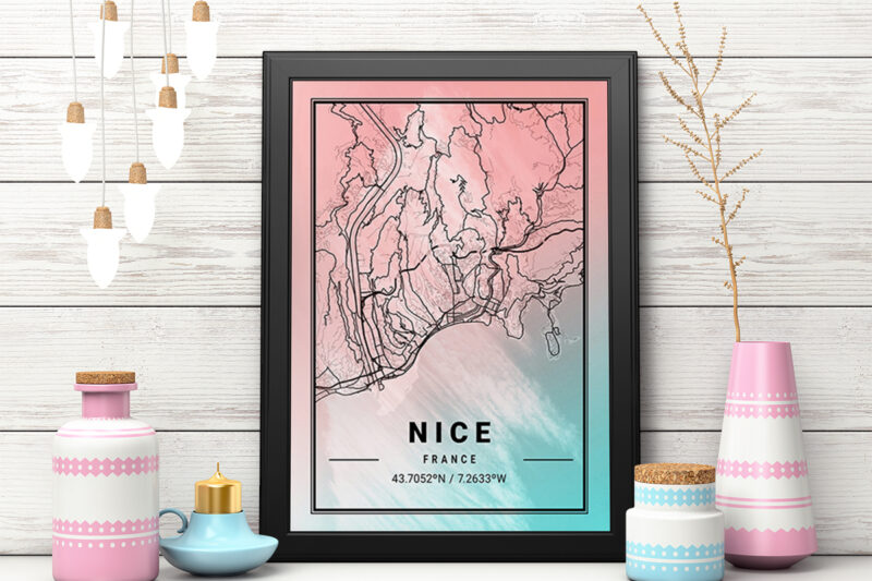 Neptune Watercolor Map Bundle