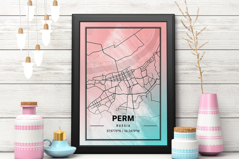 Neptune Watercolor Map Bundle