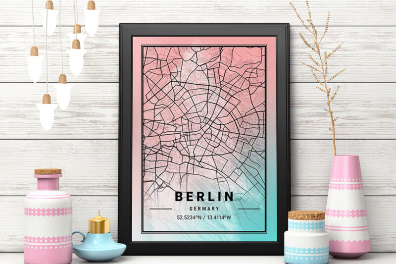 Neptune Watercolor Map Bundle