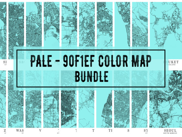 Pale – 90f1ef color map bundle t shirt illustration