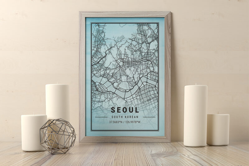 Aquarius Watercolor Map Bundle