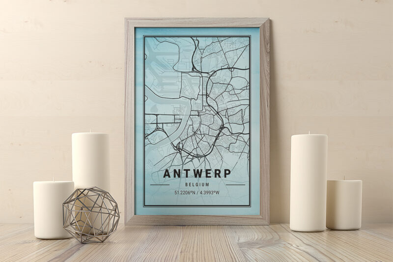 Aquarius Watercolor Map Bundle