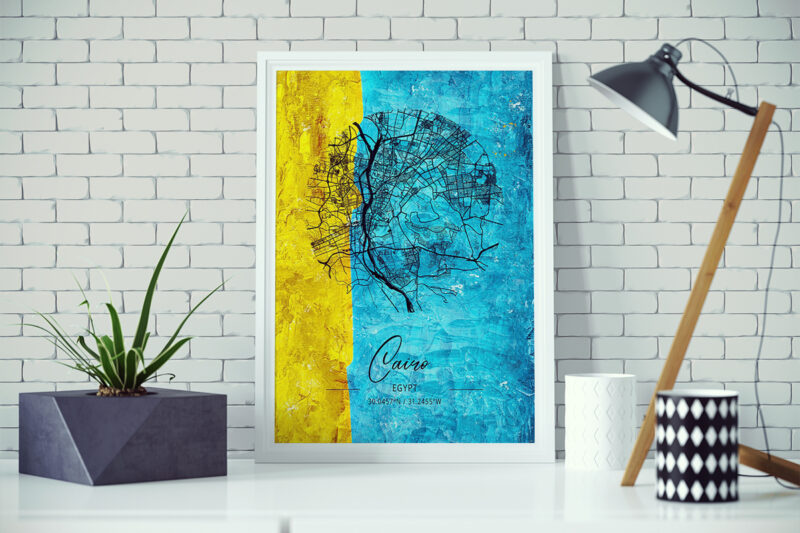 Aries Watercolor Map Bundle