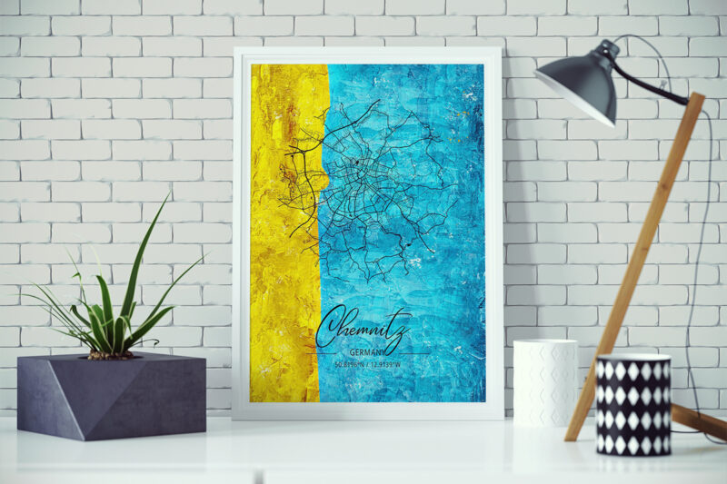 Aries Watercolor Map Bundle