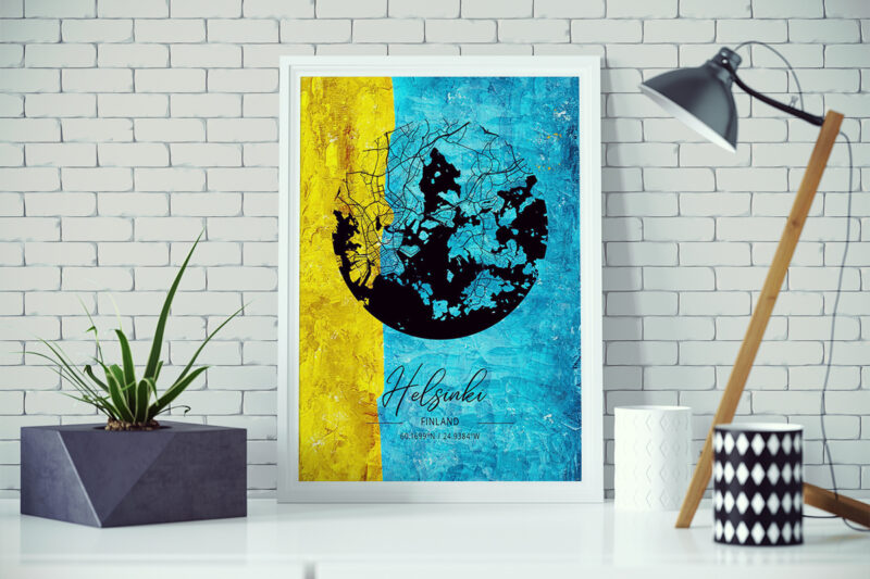 Aries Watercolor Map Bundle