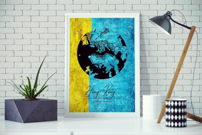 Aries Watercolor Map Bundle