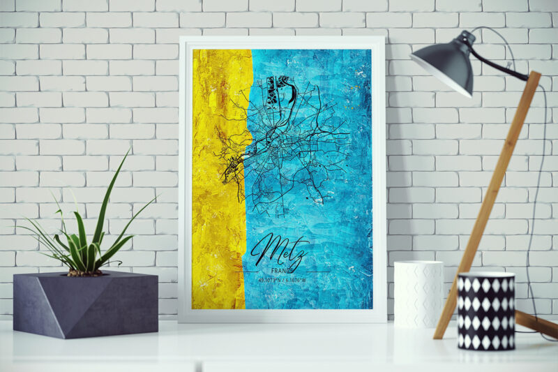 Aries Watercolor Map Bundle