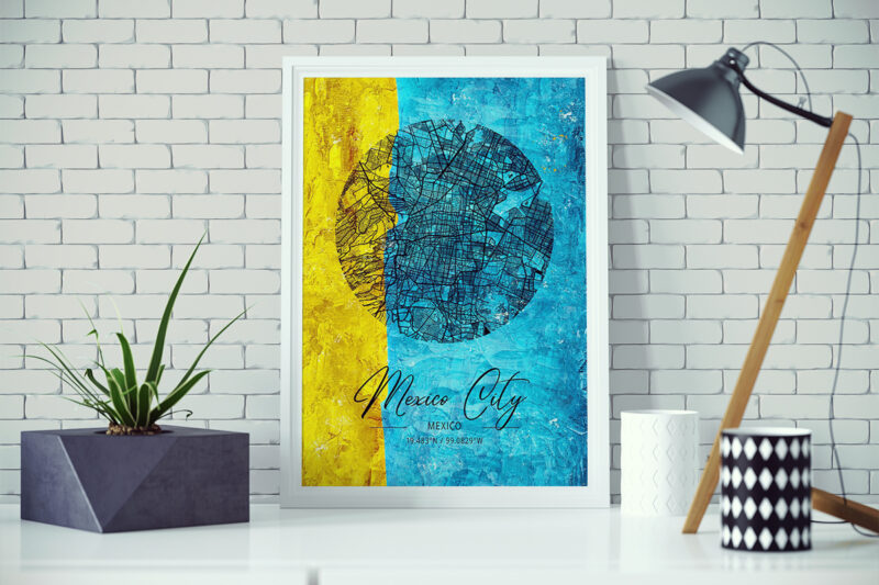 Aries Watercolor Map Bundle