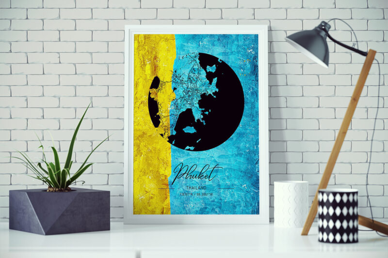 Aries Watercolor Map Bundle