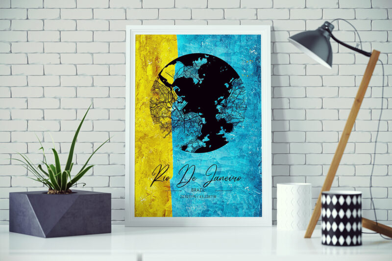 Aries Watercolor Map Bundle