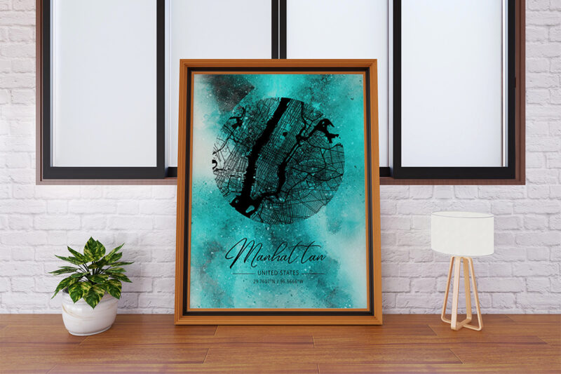 Chi Watercolor Map Bundle