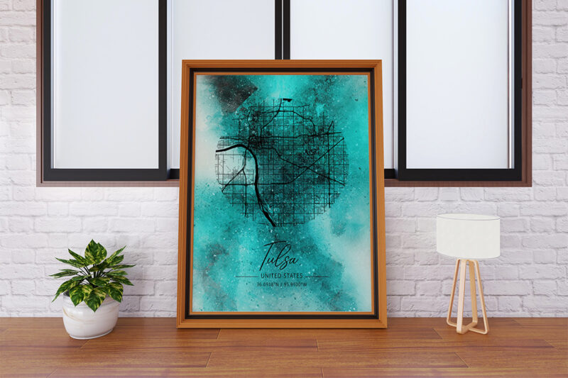 Chi Watercolor Map Bundle