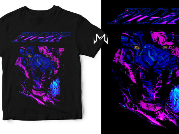 Tiger marbel t shirt designs for sale