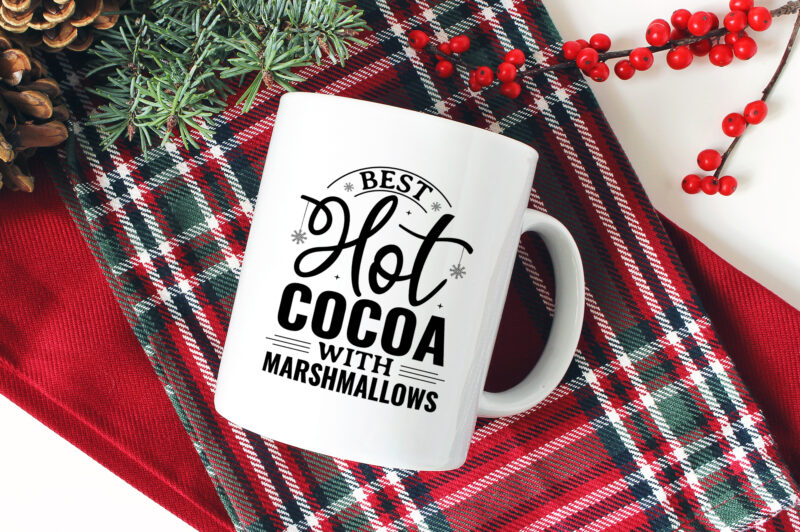 Hot Cocoa SVG Bundle, 15 Designs