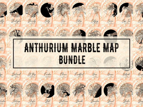 Anthurium marble map bundle t shirt vector