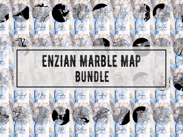 Enzian marble map bundle vector clipart