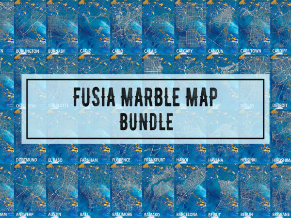 Fusia marble map bundle t shirt graphic design