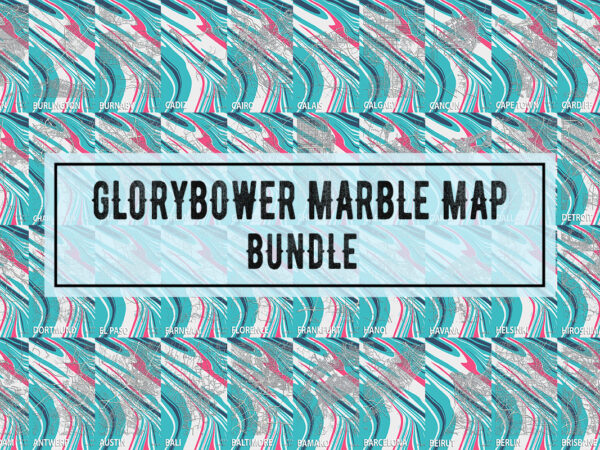 Glorybower marble map bundle t shirt design template