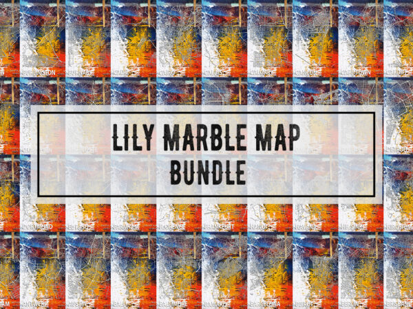 Lily marble map bundle t shirt vector graphic