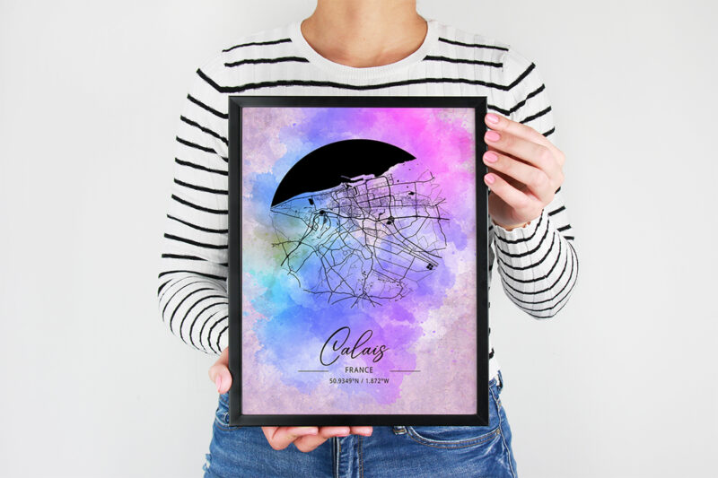 Omicron Watercolor Map Bundle