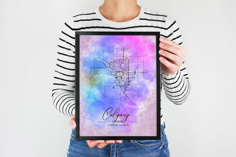 Omicron Watercolor Map Bundle