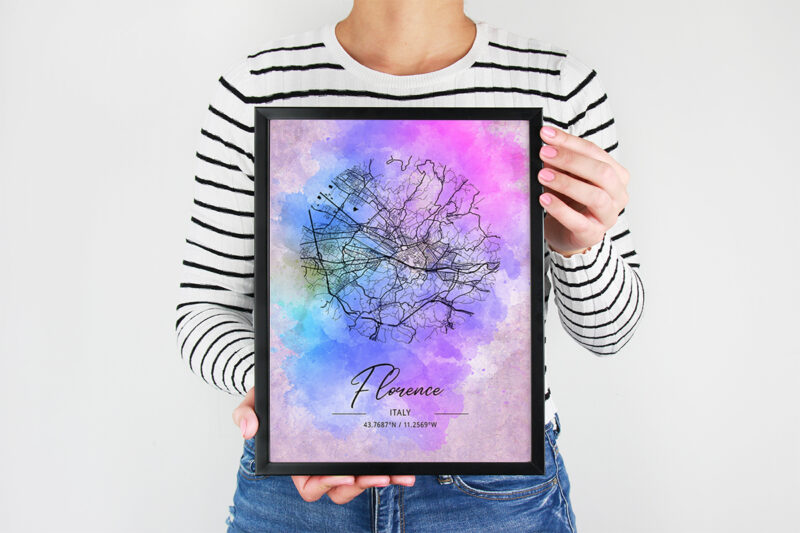 Omicron Watercolor Map Bundle