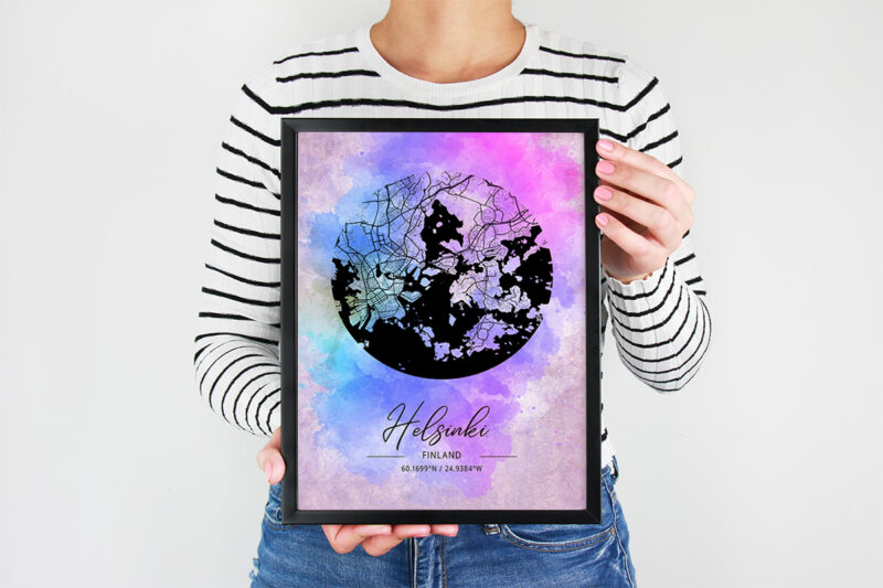 Omicron Watercolor Map Bundle