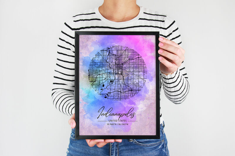 Omicron Watercolor Map Bundle