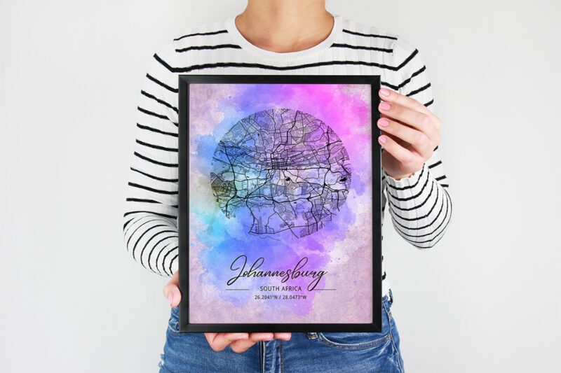 Omicron Watercolor Map Bundle