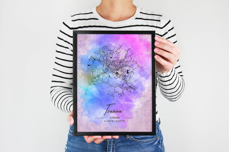 Omicron Watercolor Map Bundle