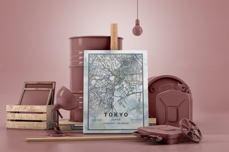 Pavo Watercolor Map Bundle