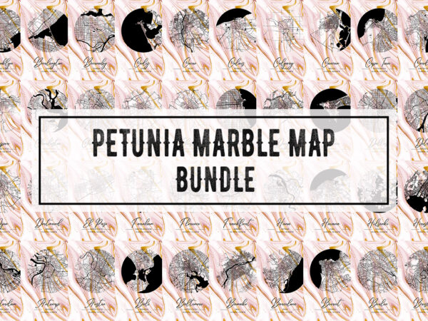 Petunia marble map bundle t shirt illustration