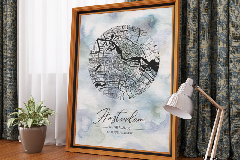 Phi Watercolor Map Bundle